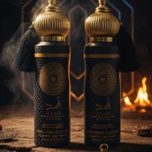 ASAD Premium Arabic Perfume Spray | Long Lasting Luxury Fragrance | Woody Amber Musk Notes | For Men & Women | Elegant Gift Bottle