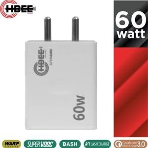 HBEE 60W SuperVOOC Fast Wall Charger | Auto ID Identification | Boost Charger Pro | Multi-Protocol Fast Charging | Only Adapter