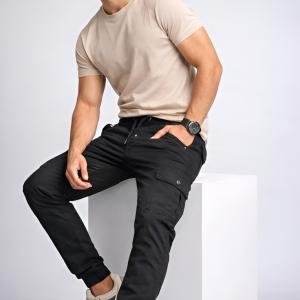 Manggo Men's Tactical Urban Cargo Pants – Jet Black  Product Overview: