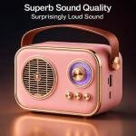 Rock Music RM-BT-636 Portable Bluetooth Speaker | Retro Design | 6 Hours Playtime | AUX, USB & TF Card Support