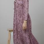 Women Handmade 100% Cotton Printed Long Dress | Full Sleeve Maxi Dress | Comfortable Daily & Casual Wear