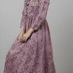 Women Handmade 100% Cotton Printed Long Dress | Full Sleeve Maxi Dress | Comfortable Daily & Casual Wear