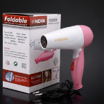 Nova NV-1290 Foldable Hair Dryer 1000W | Portable Hot & Cold Air Travel Hair Dryer