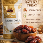 Royal Crown Arabian Delight Luxury Dates | Premium Quality | Naturally Sweet & Juicy | Nutrient Rich