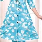 Women’s Printed Kurti Pant Set | Stylish Button Front Kurti with Matching Pants | Daily & Office Wear