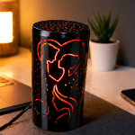 Handmade Romantic Couple LED Mood Lamp – Premium Ambient Table Light (Direct 220V, Luxury Aesthetic Decor)
