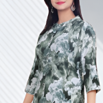 Zoya Fashion Women Printed Coord Set | 2 Piece Kurti & Pant Set | Ola Foil Floral Print | Regular Fit.