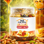 WB Honey Nuts – Premium Mixed Nuts Coated with Pure Natural Honey | Almonds, Cashews, Pistachios & More | Healthy Energy Snack | 450 g