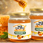 WB Fresh Harvest 100% Pure Natural Honey | Raw & Unprocessed | No Added Sugar | 500g Glass Jar
