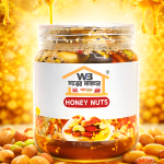 WB Honey Nuts – Premium Mixed Nuts Coated with Pure Natural Honey | Almonds, Cashews, Pistachios & More | Healthy Energy Snack | 450 g
