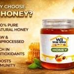 WB Pure Natural Honey 1kg | Raw & Unprocessed | 100% Pure Honey | Rich in Antioxidants | Daily Health Booster